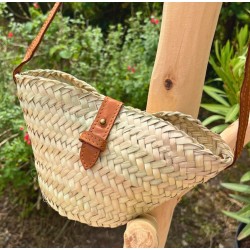 Sac bandoulière en osier...